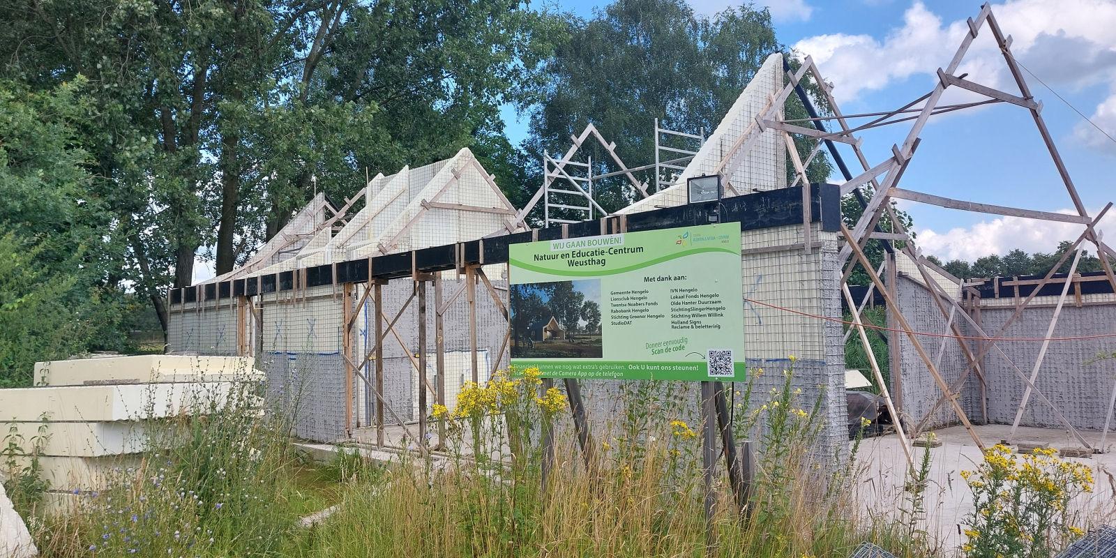 240711 Natuurcentrum in aanbouw