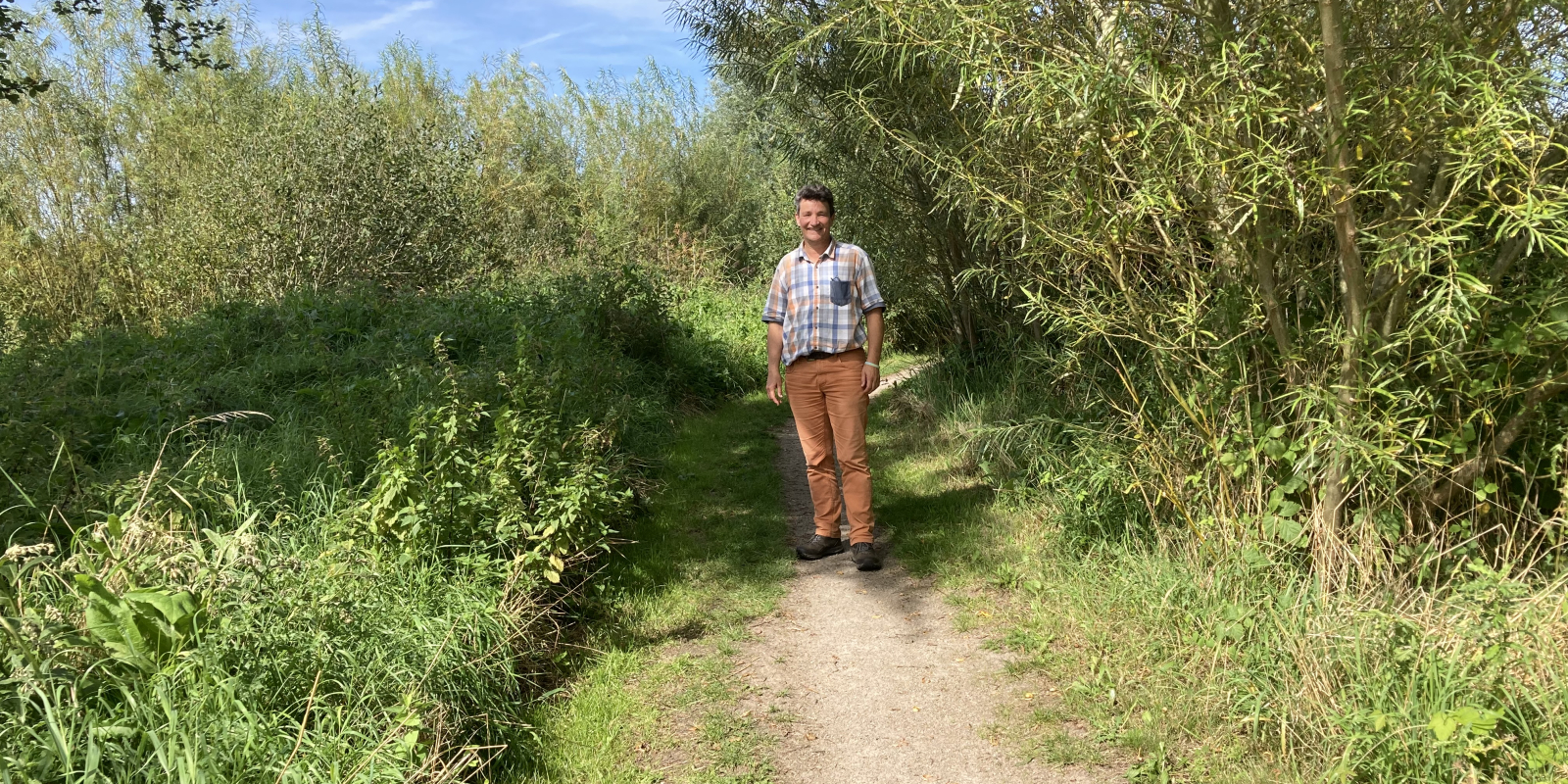 Fransjan de Waard in Voedselbos Olst