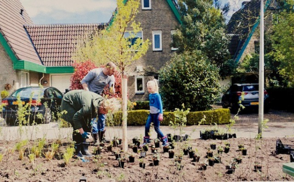 Tijdens de plantdag werden er zo'n 2000 planten en heesters geplant