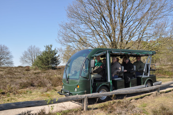 fotograaf Gert Jan Brandenburg, de Heideslak met passagiers onderweg