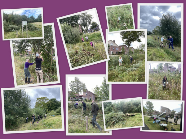 Vrijwilligers van De Groene Knoop aan het werk