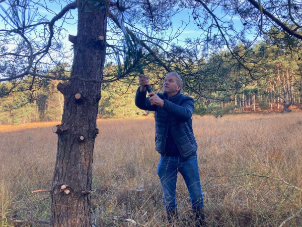 Gedeputeerde Martels helpt mee op Natuurwerkdag